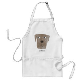 Avental Engraçado Chocolate Labrador Cachorro de Retriever