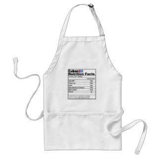 Avental Engraçado Fato de Nutrição Cubana Apron