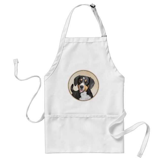 Avental Entlebucher Mountain Dog Pintura Original (Frente)