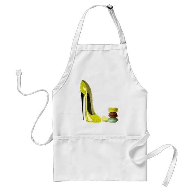 Avental Estilete amarelo Pastel e arte francesa dos (Frente)