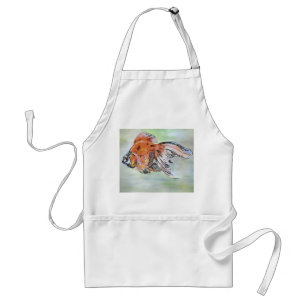 Avental Estilo de Cartoon Ryukin Goldfish - Pintura acríli