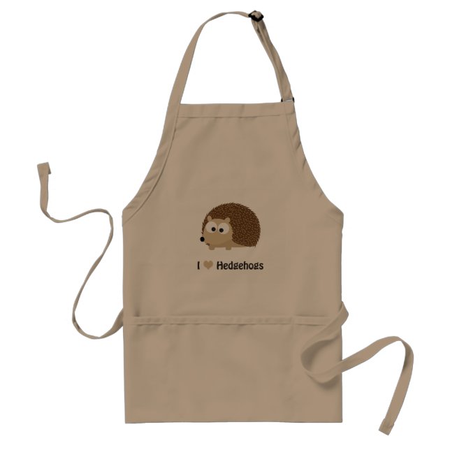 Avental Eu adoro Hedgehogs (Frente)