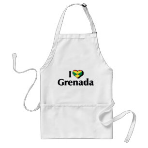 Avental Eu Amo a Bandeira de Granada