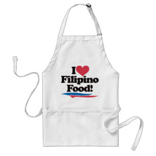 Avental Eu amo a comida filipina