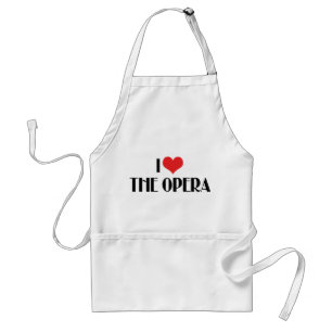 Avental Eu Amo A Ópera