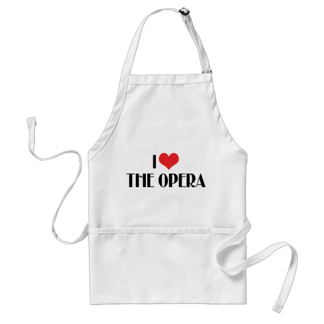 Avental Eu Amo A Ópera (Frente)