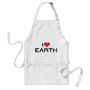Avental Eu Amo a Terra