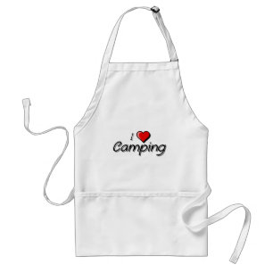 Avental Eu amo acampar