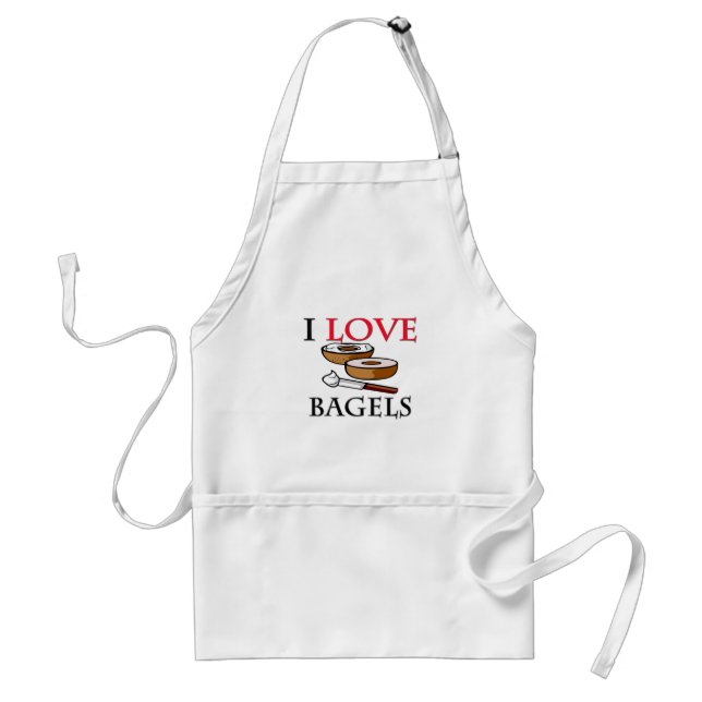 Avental Eu amo Bagels (Frente)