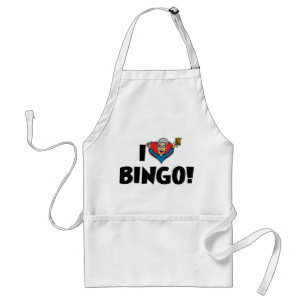 Avental Eu Amo Bingo do Coração! - Amantes de Bingo