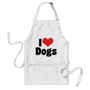 Avental Eu Amo Cães de Coração - Amante Canino