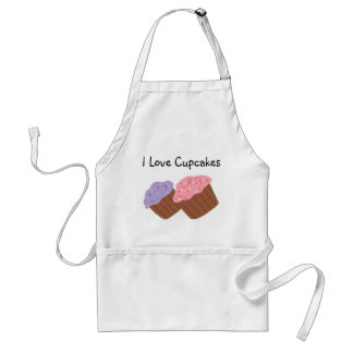 Avental Eu Amo Cupcakes