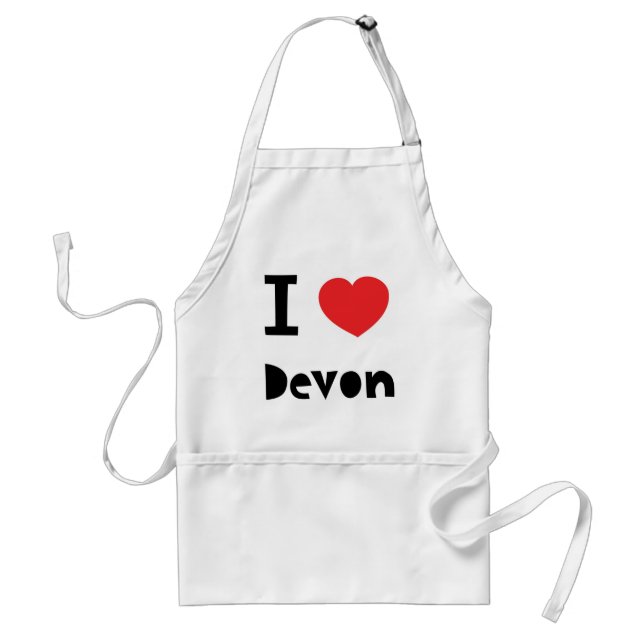 Avental Eu amo Devon (Frente)