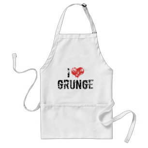Avental Eu Amo Grunge