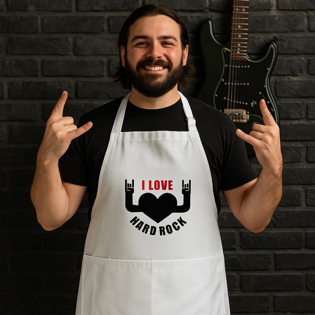 Avental Eu Amo Hard Rock (Criador carregado)