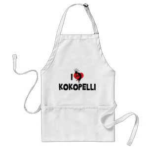 Avental Eu Amo Kokopelli