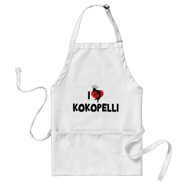 Avental Eu Amo Kokopelli (Frente)