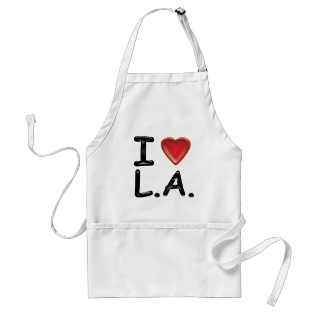 Avental Eu amo L.A. (Frente)