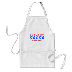 Avental Eu amo meu marido da salsa