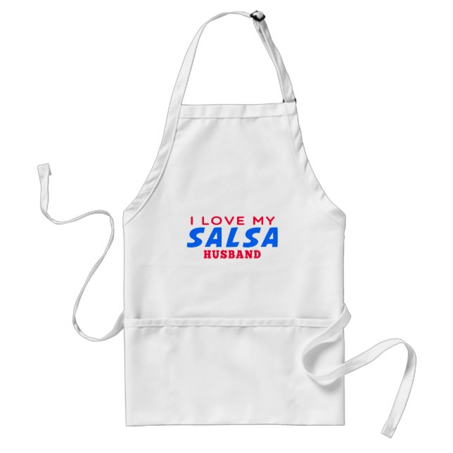 Avental Eu amo meu marido da salsa (Frente)