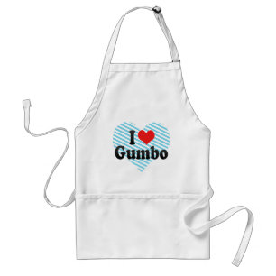 Avental Eu amo o Gumbo
