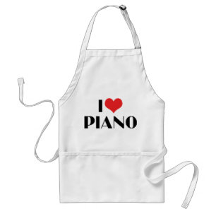 Avental Eu Amo Piano