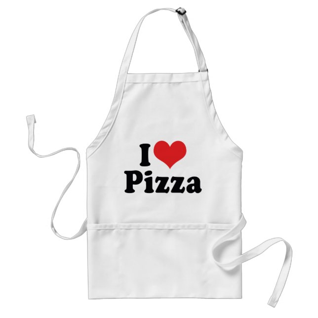Avental Eu Amo Pizza Coração (Frente)