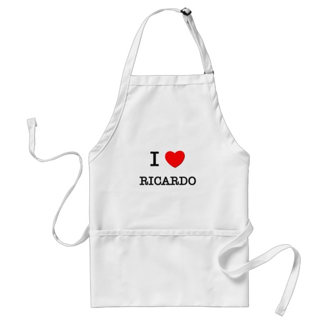 Avental Eu amo Ricardo (Frente)