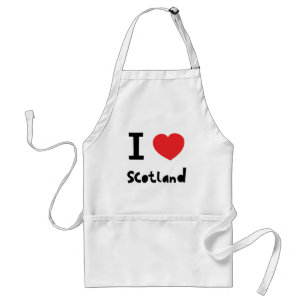 Avental Eu amo Scotland