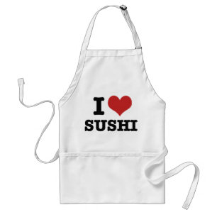 Avental Eu Amo Sushi