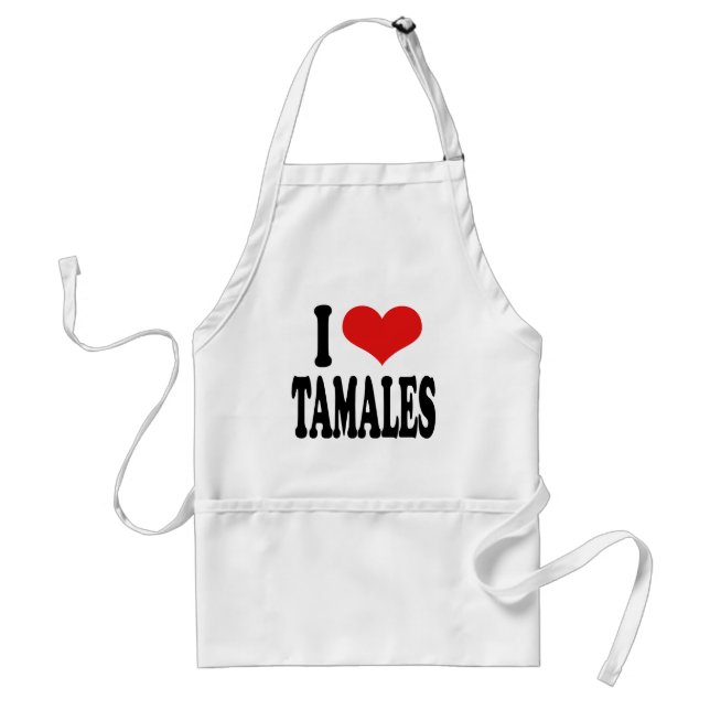 Avental Eu amo tamales (Frente)