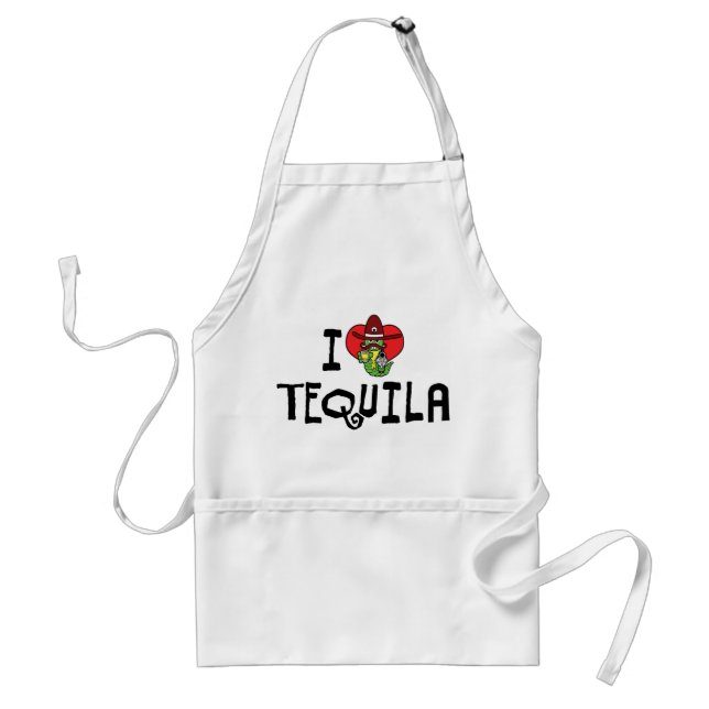 Avental Eu Amo Tequila Heart (Frente)