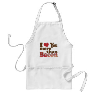 Avental Eu Amo Você Mais Que Bacon