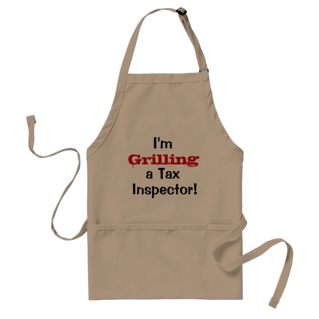 Avental Eu estou grelhando um inspector do imposto! - (Frente)