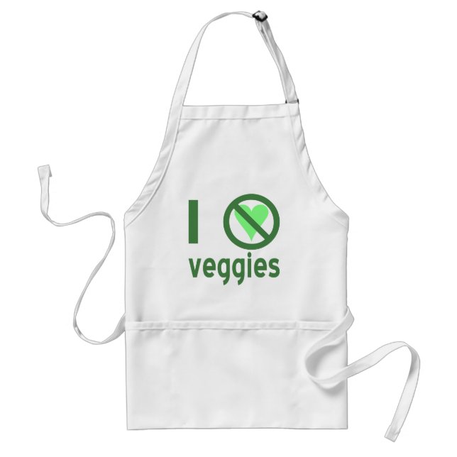 Avental Eu Odeio Veggies (Frente)