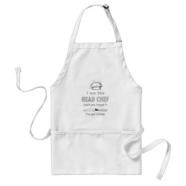Avental Eu sou o chefe de cozinha (Frente)