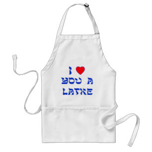 Avental Eu te amo um Latke
