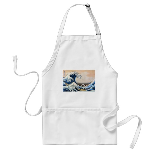 Avental Excelente Wave, Hokusai, Ukiyo-e (Frente)