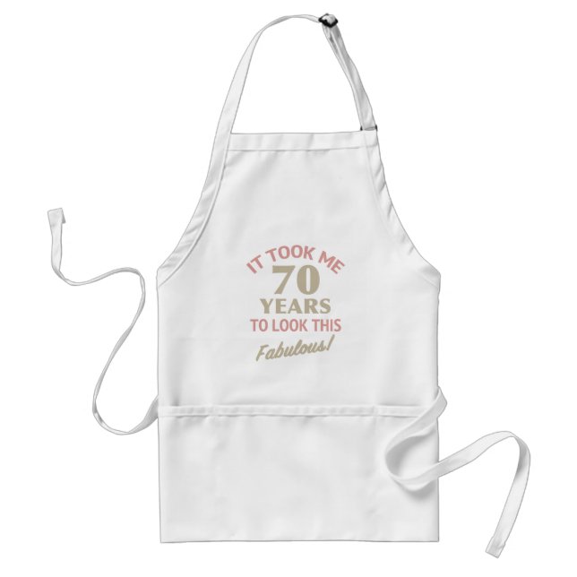 Avental Fabuloso 70 Birthday (Frente)