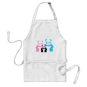 Avental Família Funny Panda