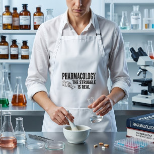 Avental Farmacologia A Luta É Real Camisa Divertida de Far