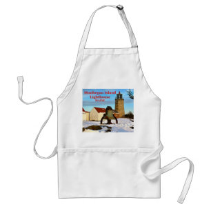 Avental Farol da Ilha Monhegan, Maine Apron
