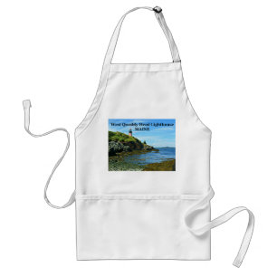 Avental Farol de Cabeça de Quoddy Ocidental, Maine Apron