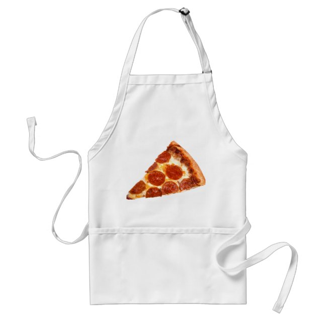 Avental Fatia de pizza de pepperoni clássica da SlipperyJo (Frente)