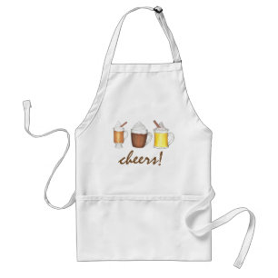Avental Felicidades! Bebidas Invernas Nog Rum Natal Apron