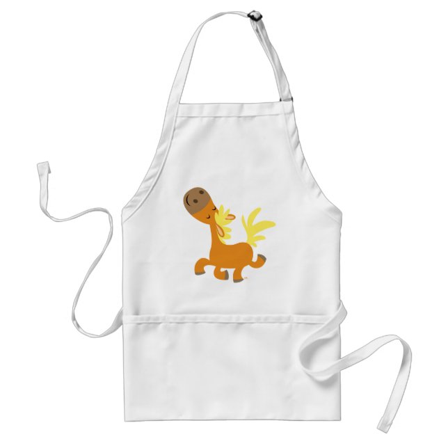 Avental Feliz Cartoon Pony Cozinhar Apron (Frente)