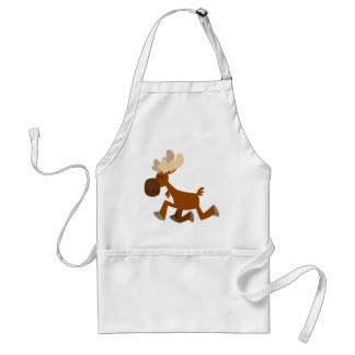 Avental Feliz de Cartoon Bonito Moose Apron