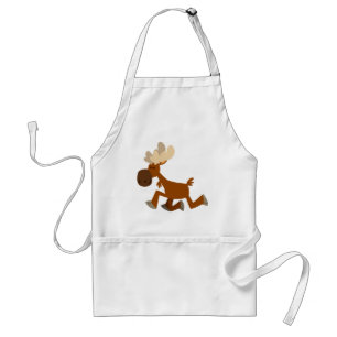 Avental Feliz de desenho animado Moose Apron