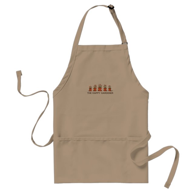 Avental Feliz Jardineiro Marigold Potes Vintage Apron (Frente)