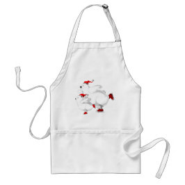 Avental Feliz Natal Apron Familiar Bears